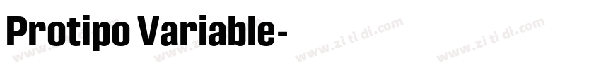 Protipo Variable字体转换